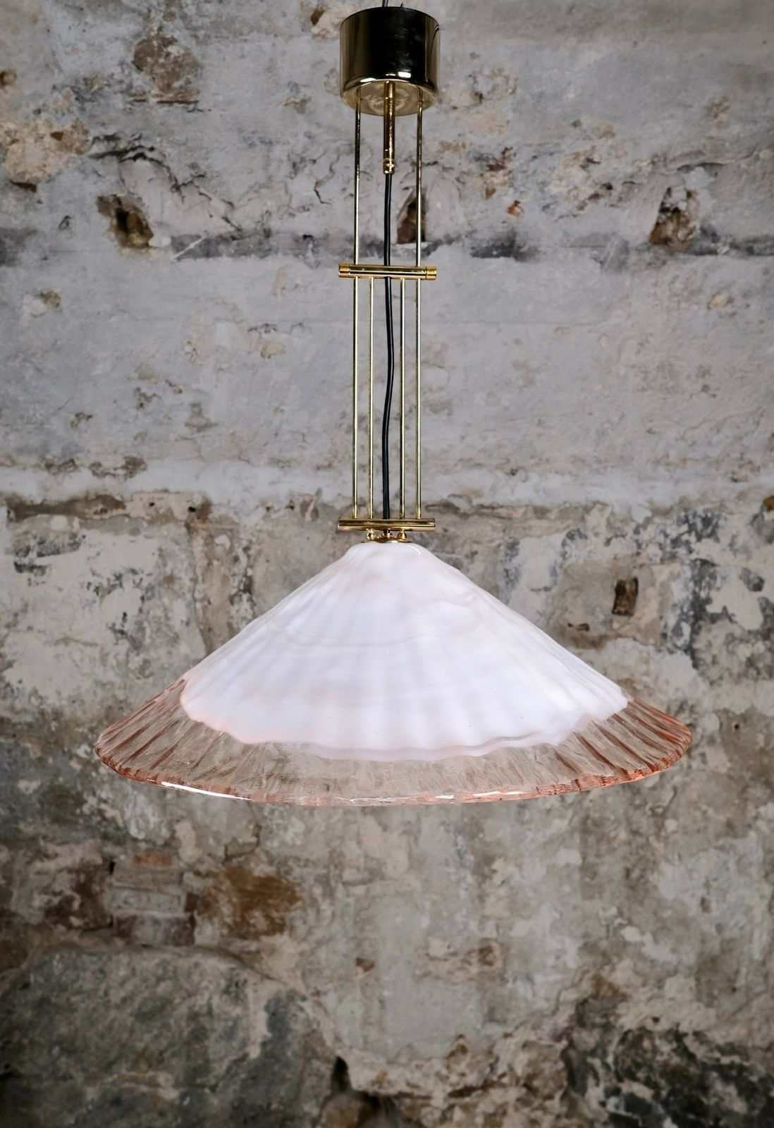 Murano Glass And Brass Pendant Light By La Murrina, Italy, 1970s photo furniture