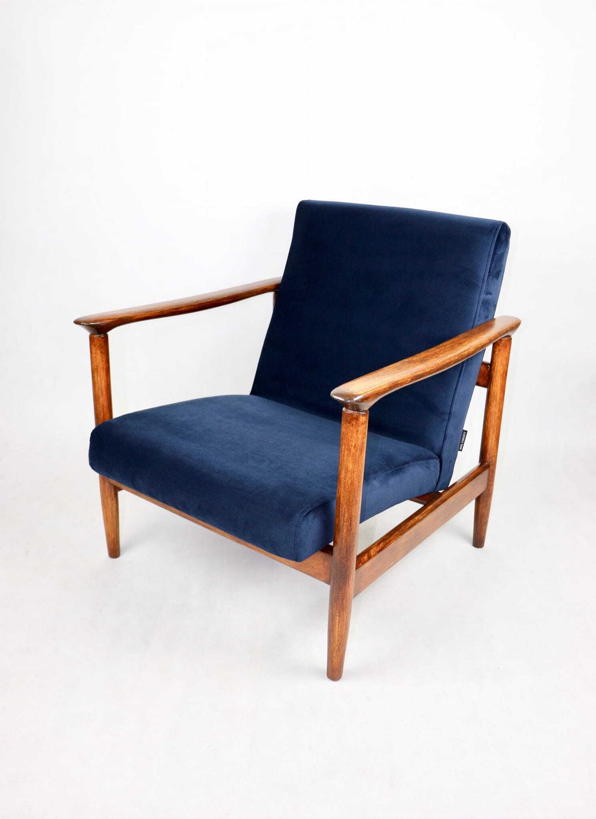 photo furniture Gfm 142 Armchair, Designed By Edmund Homa From The 70s, Navy Blue   2 Pieces Available