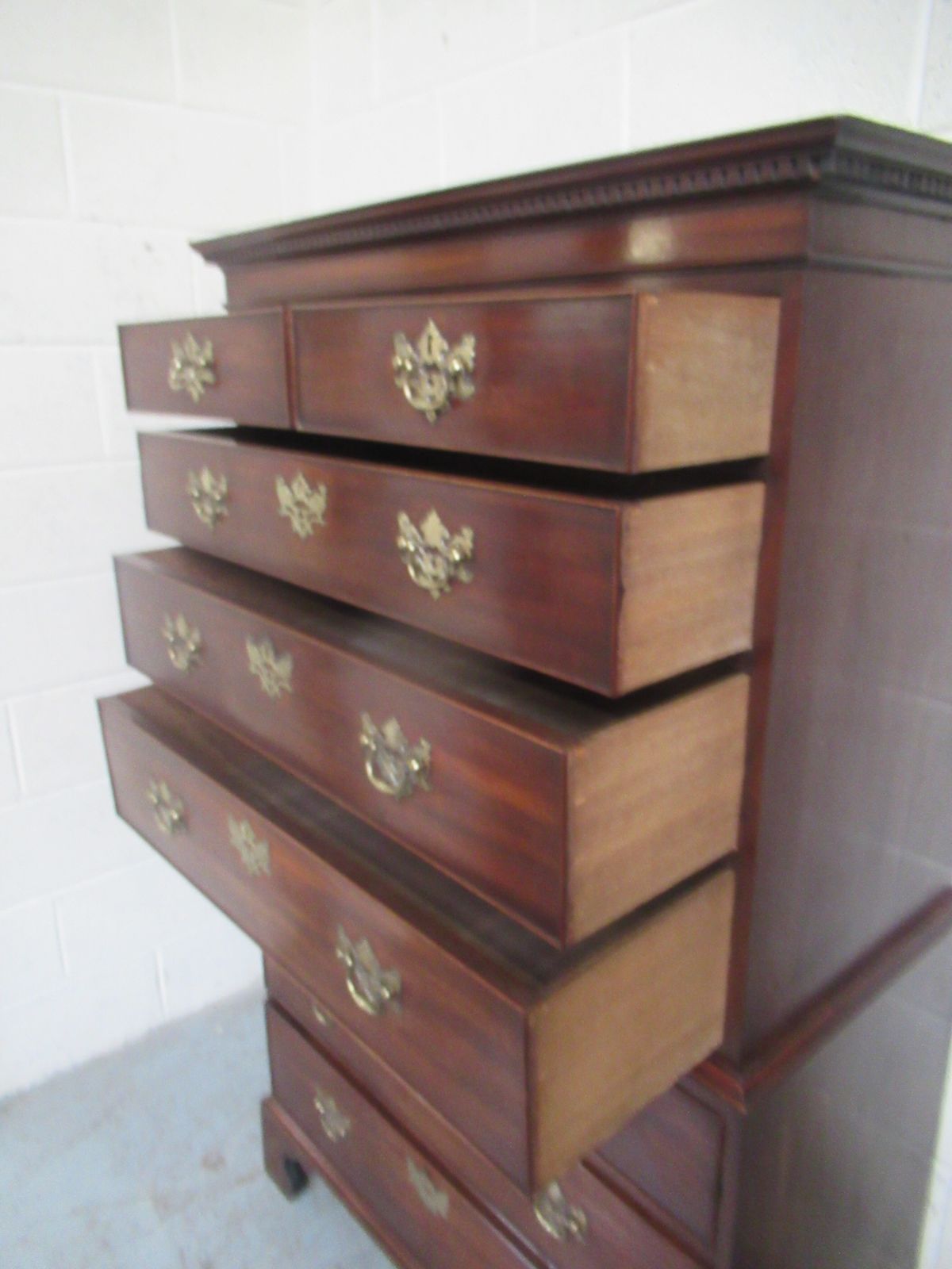 photo for sale Late 18th Century  Georgian Mahogany   Tall Boy Chest On Chest