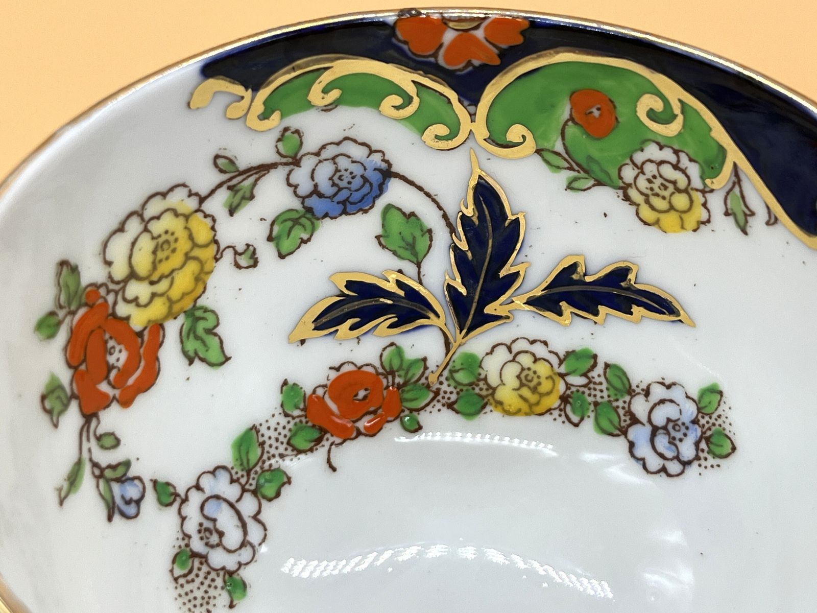 Home Decor Vintage Royal Albert Crown China Bognor Design Tea Cup, Saucer & Side Plate Trio. No. 7466. photo