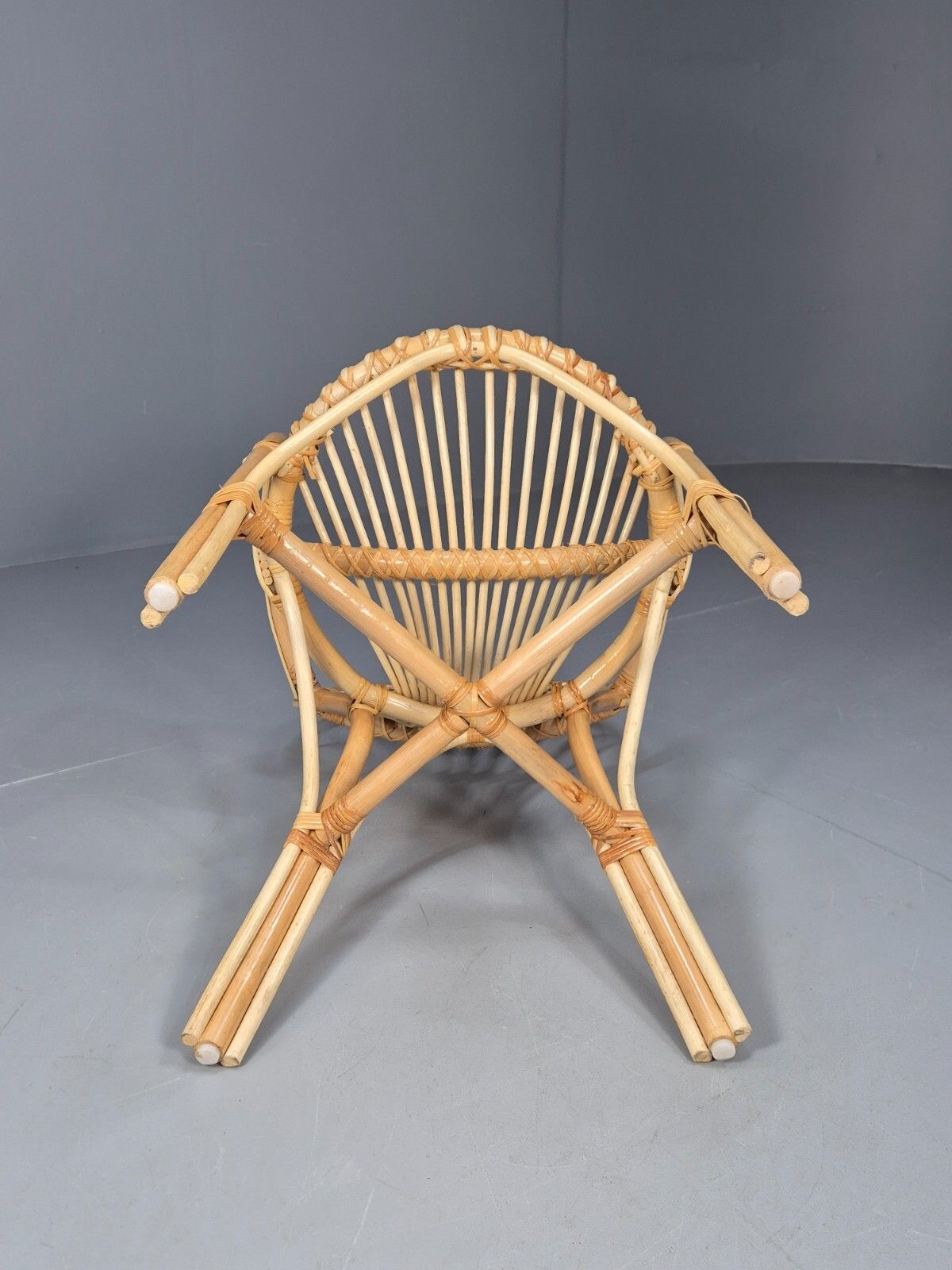 125.0 Vintage Cane Armchair 1970s Retro Eb9687 Vber photo