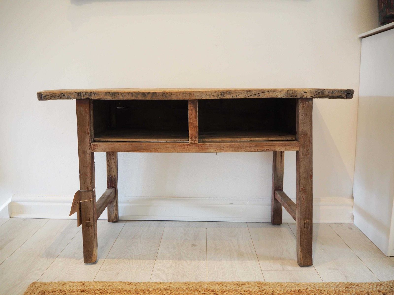 Antique Chinese Elm Wooden School Desk Circa 1850 / Original Console Table photo furniture