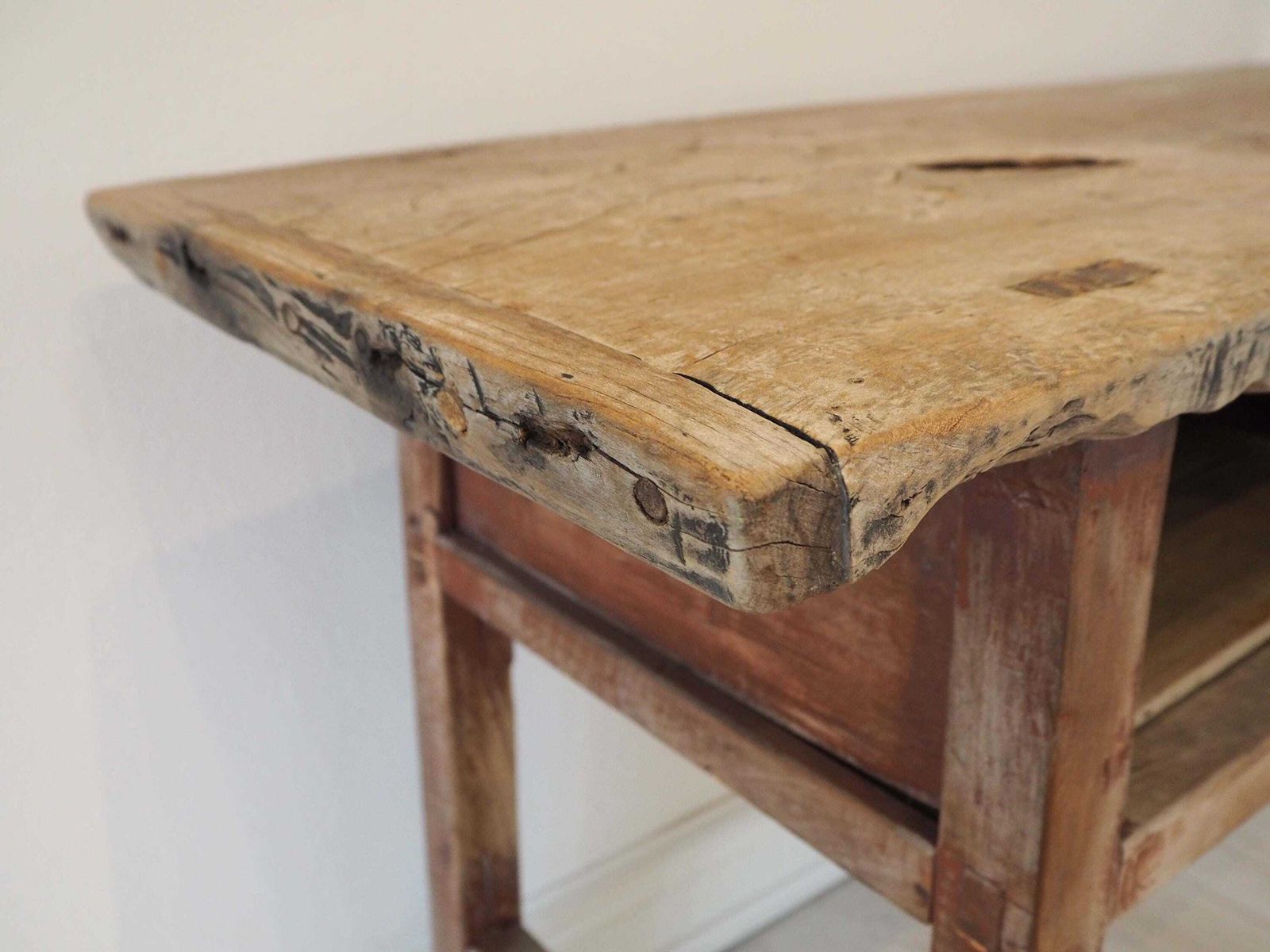 photo for sale Antique Chinese Elm Wooden School Desk Circa 1850 / Original Console Table
