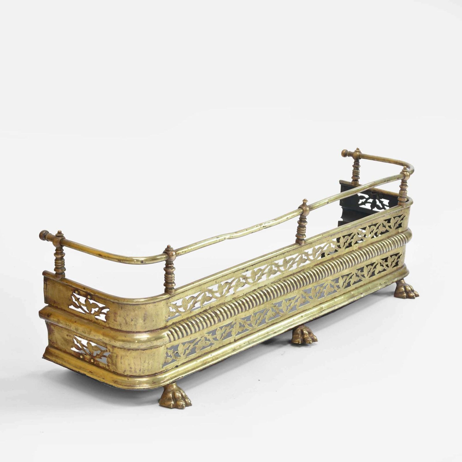 19th Century Brass Fender, 1800s photo furniture