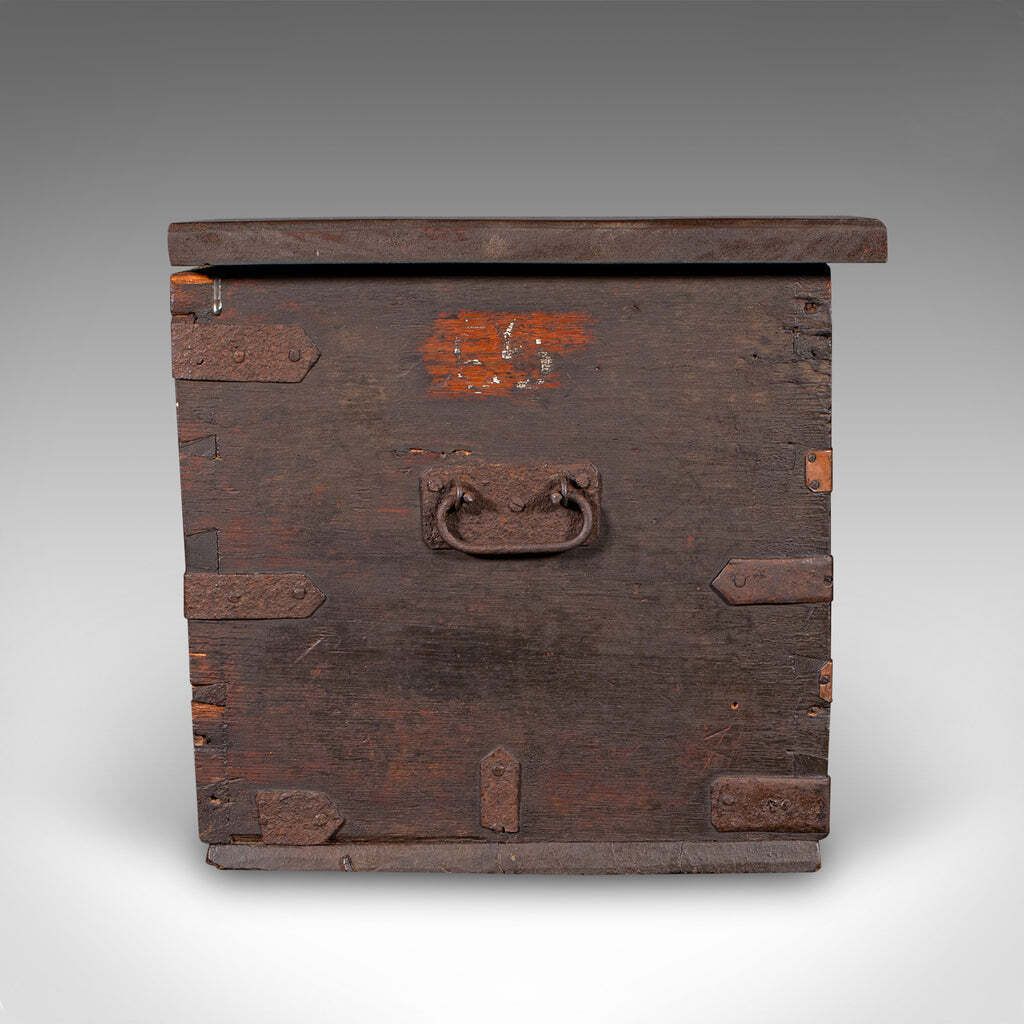 Antique Studded Zanzibar Chest, African, Carriage Trunk, Victorian, Circa 1850 photo Furniture