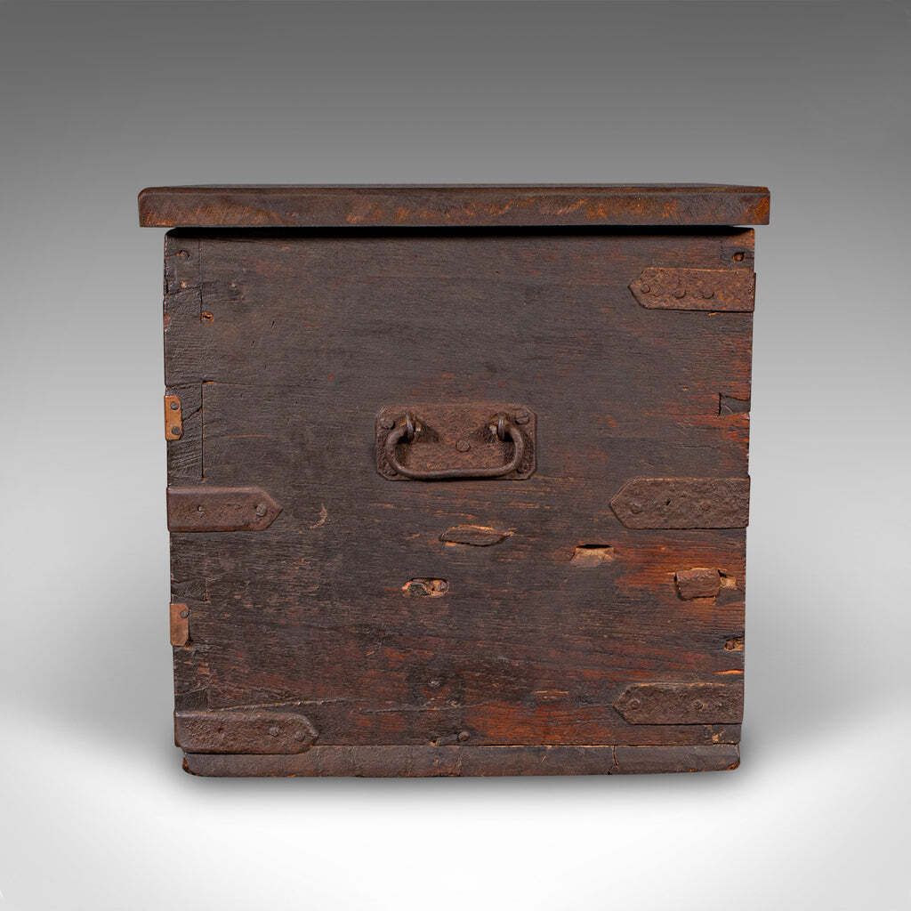 Antique Studded Zanzibar Chest, African, Carriage Trunk, Victorian, Circa 1850 photo vinterior