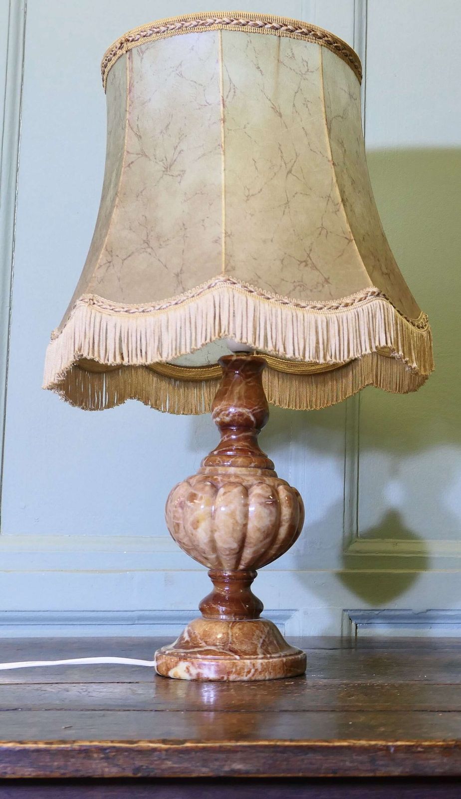 Art Deco Italian Marble Table Lamp photo vinterior