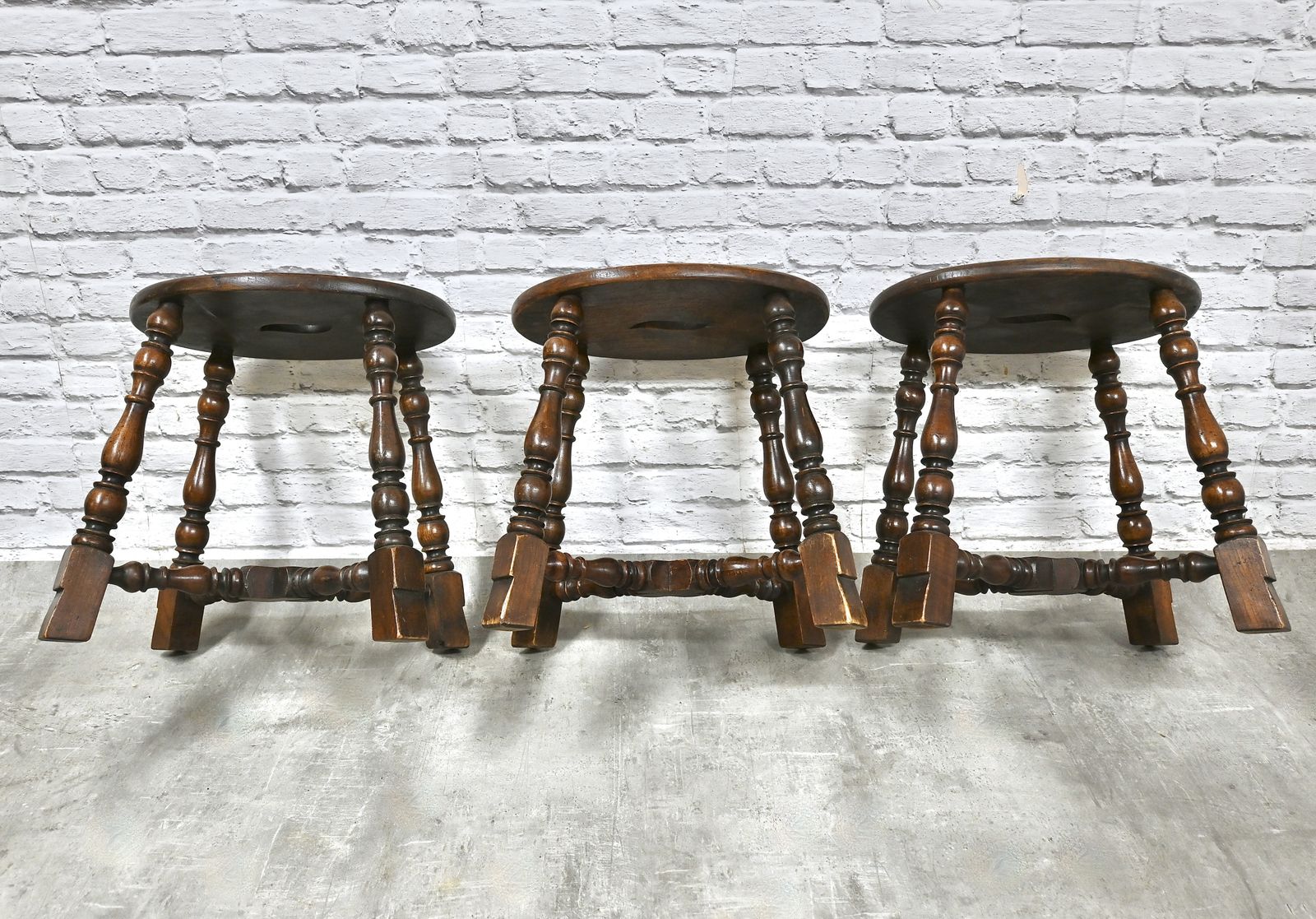 Vintage Oak Joint Stools photo 175.0