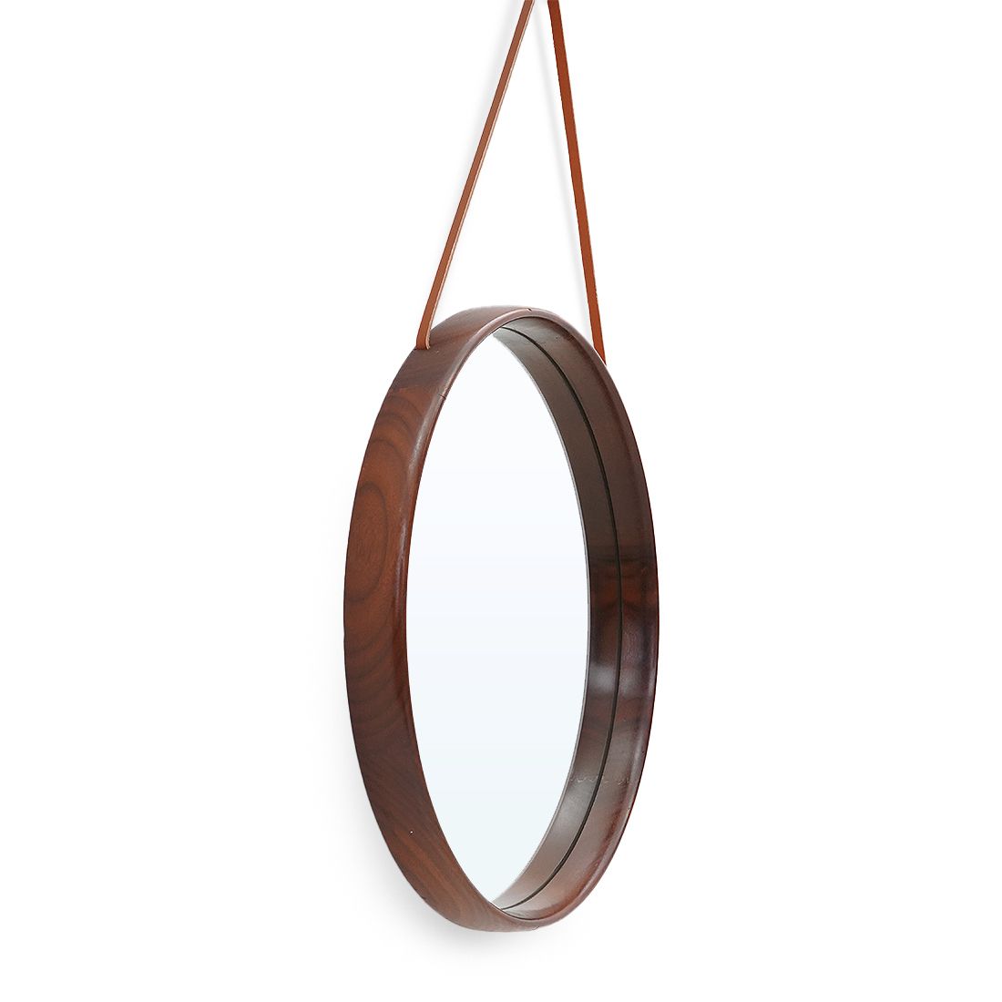 Teak Wall Mirror By Uno And Osten Kristiansson For Luxus, 1960s photo furniture