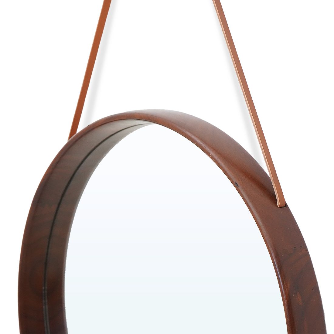 photo for sale Teak Wall Mirror By Uno And Osten Kristiansson For Luxus, 1960s