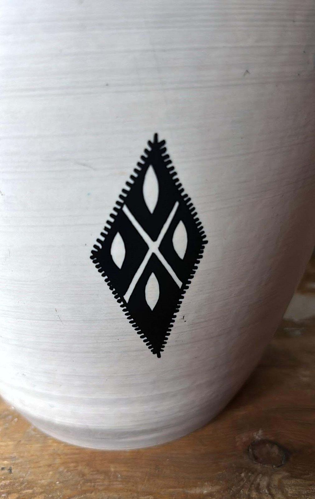 photo vinterior Sèvres Paul Milet  Modernist French Cachepot In Hand Painted Stoneware