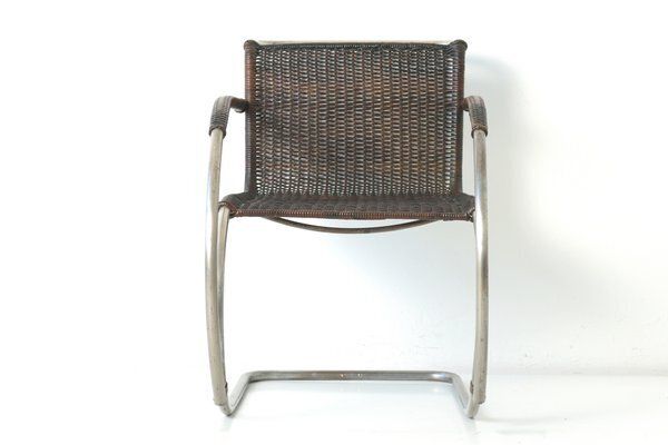 Weissenhof Mr 20 Armchair By Ludwig Mies Van Der Rohe For Berlin Metallgewerbe Josef Müller, Germany, 1927 photo vintage
