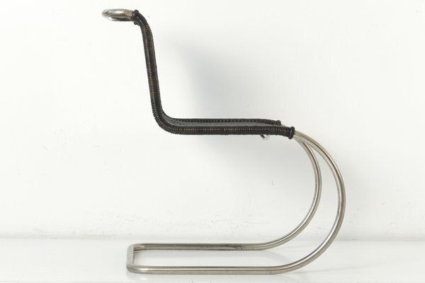 Weissenhof Mr 10 Chair By Ludwig Mies Van Der Rohe For Berlin Metallgewerbe Josef Müller, Germany, 1927 photo vintage