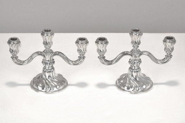 Silver 830/1000 Candelabras, Germany, 1935, Set Of 2 photo 2527.0