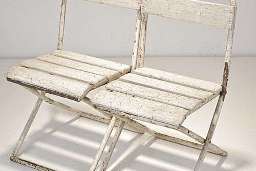 Garden Furniture Garden Chairs In Metal By Erich Dieckmann, Germany, 1930, Set Of 2 photo