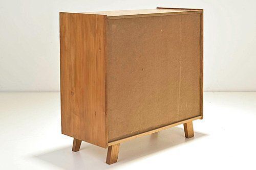 Furniture Small Sideboard Pavatex Stella Möbel In Yellow, Switzerland, 1950s photo