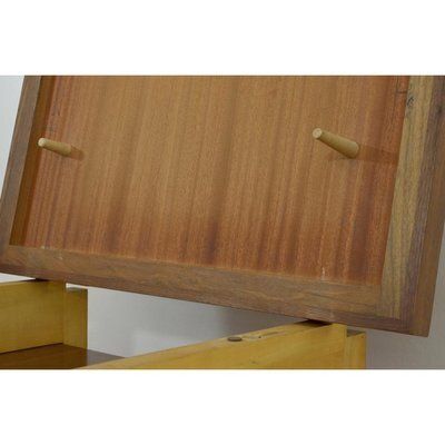 photo vintage Vintage Brown Wooden Desk, Switzerland