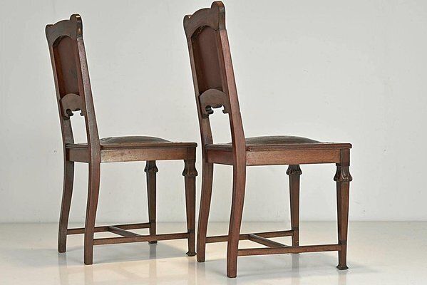 Art Nouveau Chairs, Germany, 1908, Set Of 2 photo vintage
