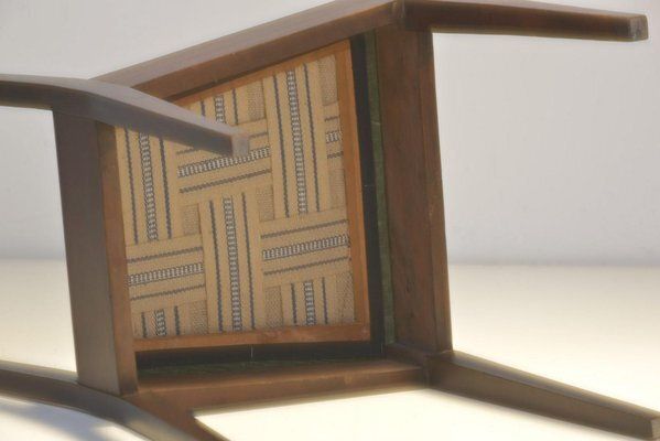 photo vinterior Cubist Dining Chairs In Stained Alder Wood, Germany, 1925, Set Of 2