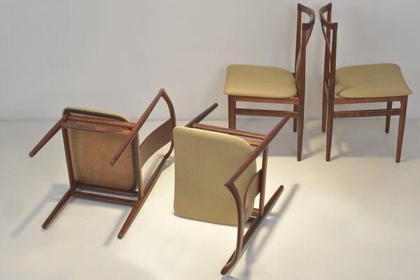 Rosewood Chairs By Henning Sorensen For Danex, Germany, 1960s photo vintage