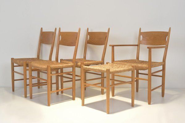 Chair Ensemble In Ash By Charlotte Perriand, 1960, Set Of 6 photo Furniture