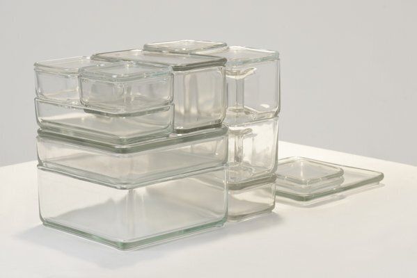 photo vintage Cube Storage Container By Wilhelm Wagenfeld For Vlg Weisswasser, Germany, 1938