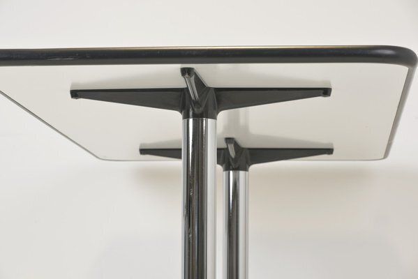 photo vinterior Worktable In Aluminium By Giancarlo Piretti For Mobilier International, France, 1970s