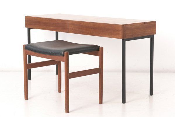 Dressing Table In Walnut From Wk Möbel, Germany, 1960s photo for sale