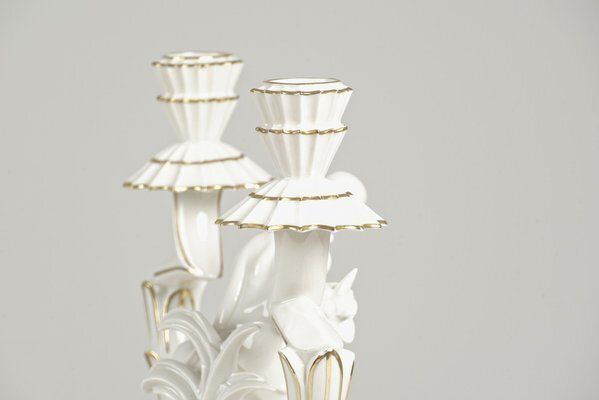 photo furniture Porcelain Candleholder By Karl Tutter For Hutschenreuther, Germany, 1925