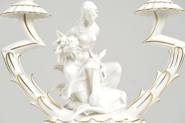 Home Decor Porcelain Candleholder By Karl Tutter For Hutschenreuther, Germany, 1925 photo