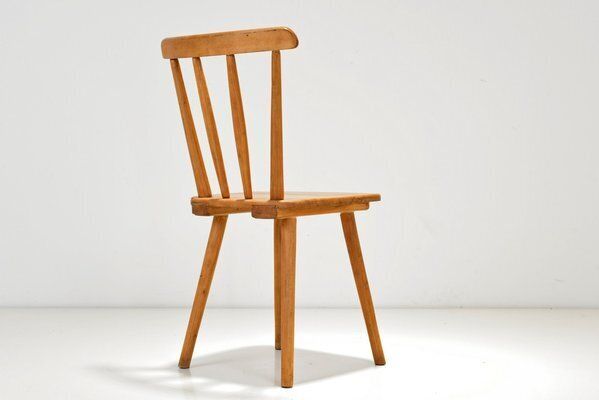 Rung Chair In Beech By Adolf Schneck For Thonet, 1942 photo 880.0