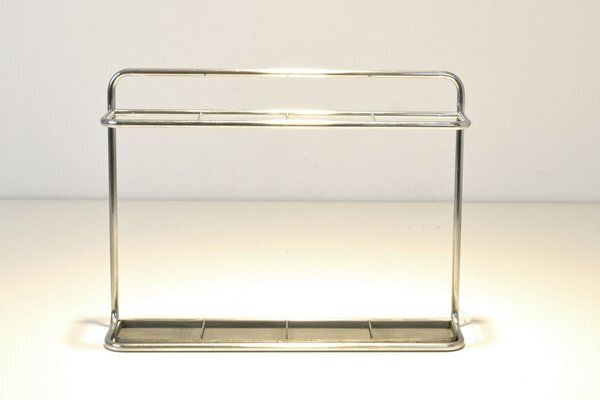 Industrial Steel Tube Umbrella Stand From Wohnbedarf, Switzerland, 1930s photo furniture