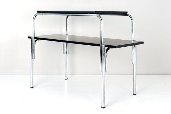 Tubular Steel Side Table, France, 1950s photo vinterior