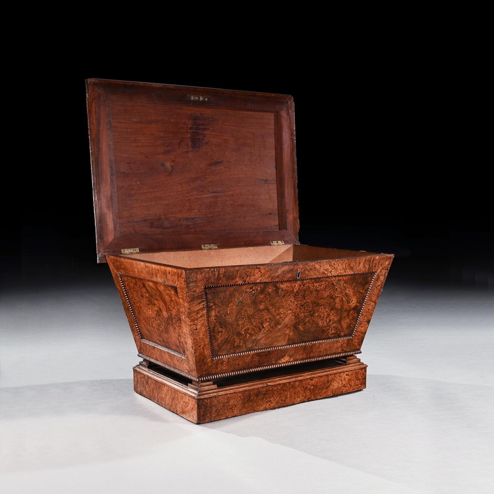 Late Regency George IV Period Wine Cooler Cellarette In Pollard Oak Of Exceptional Colour And Patina photo Home Decor