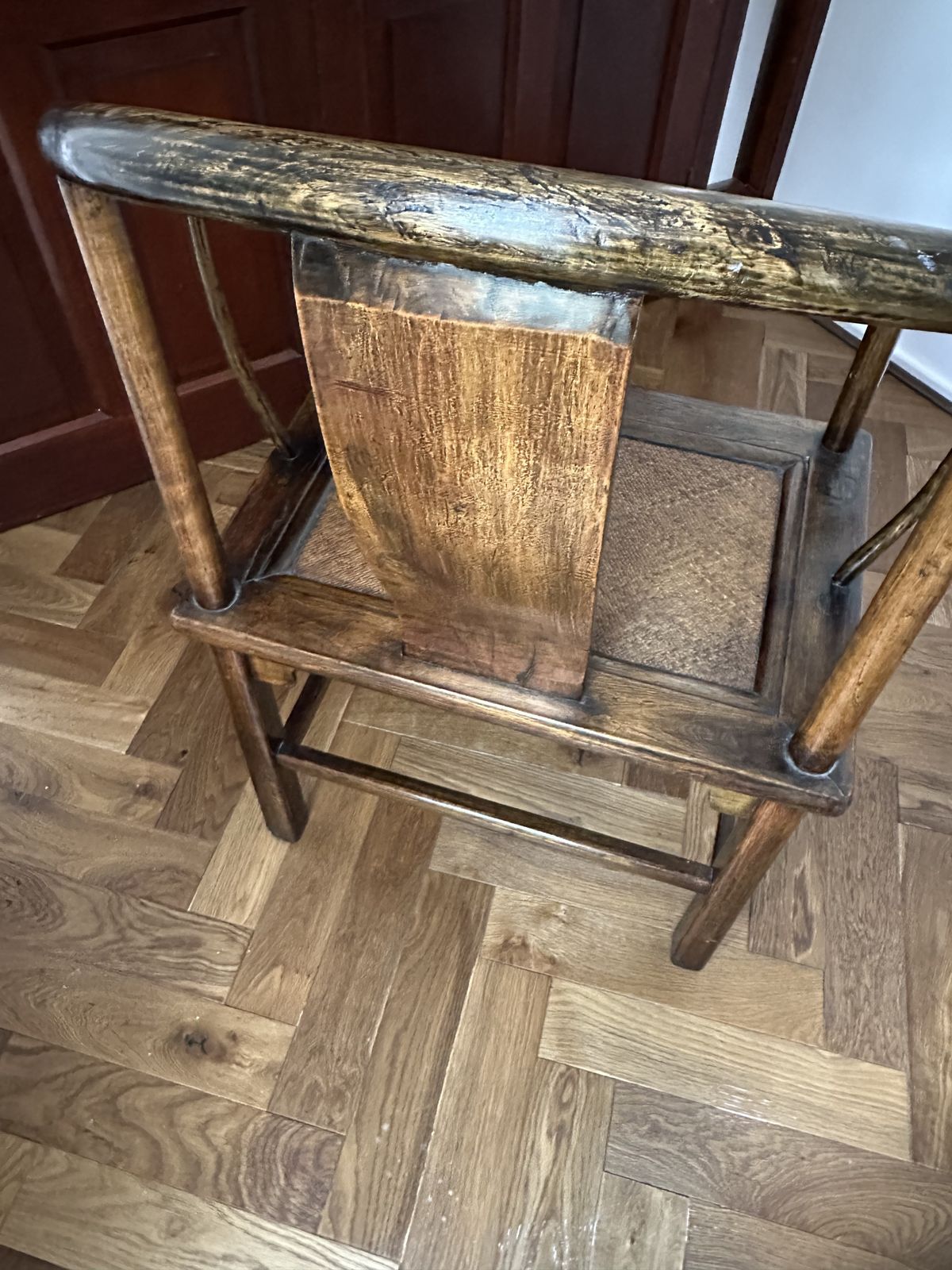 Chinese Ming Style Horseshoe Back Hardwood Chair. photo furniture