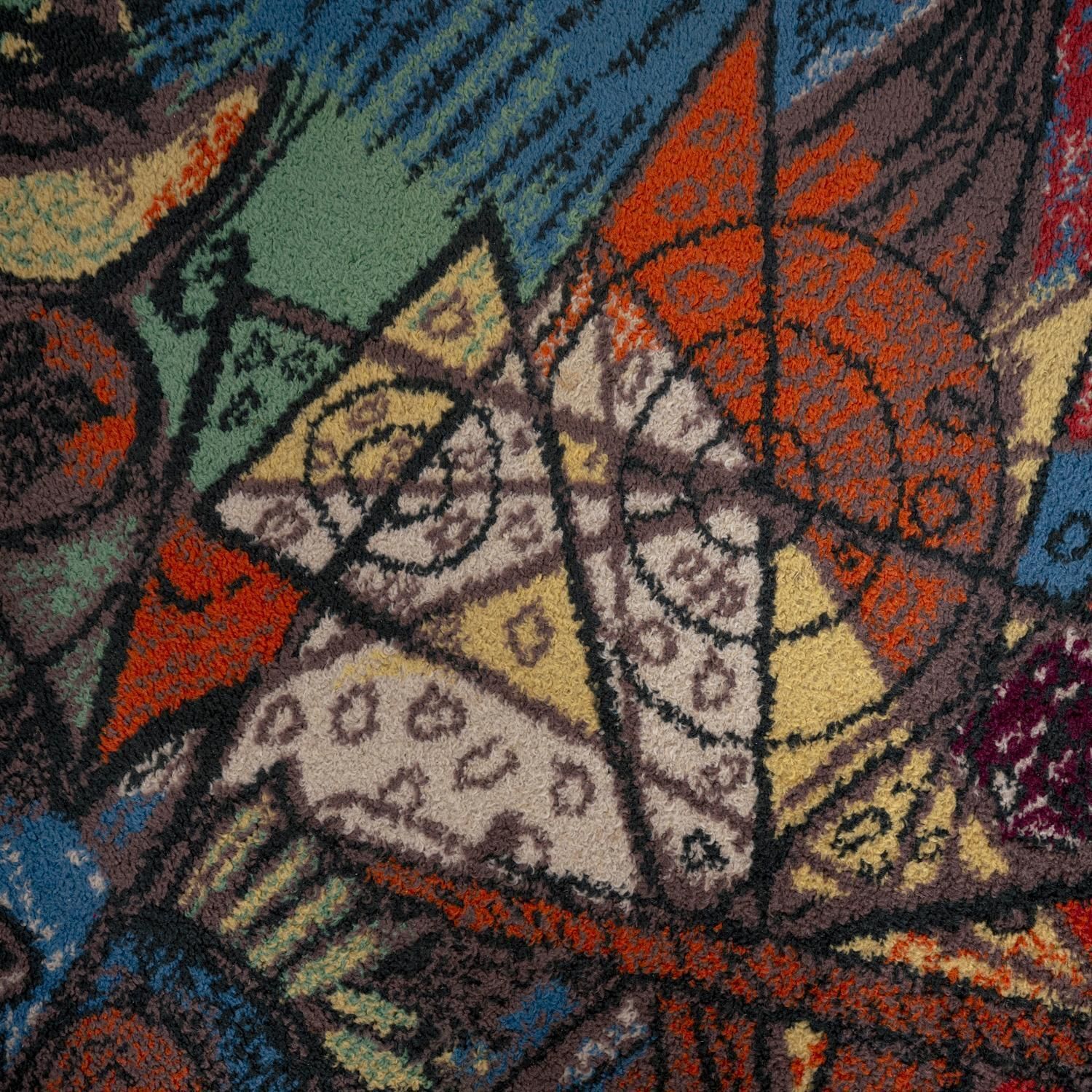 Woolen Pablo Picasso Rug “Run Of The Bulls” By Ege Axminster Carpets, Denmark photo vintage