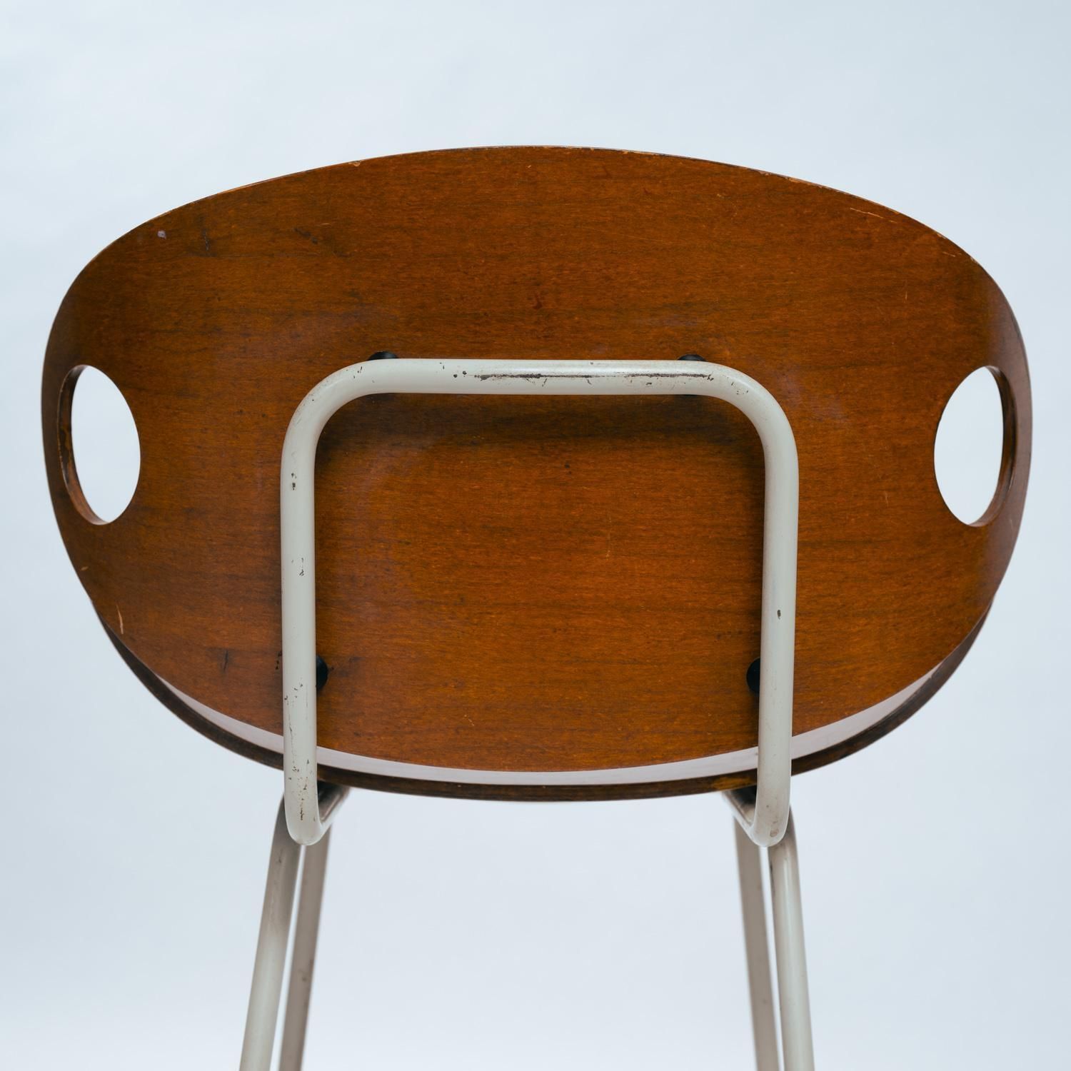 photo vinterior Modernist Olof Kettunen Chair And Stool For Merivaara In Plywood, Finland 1950s