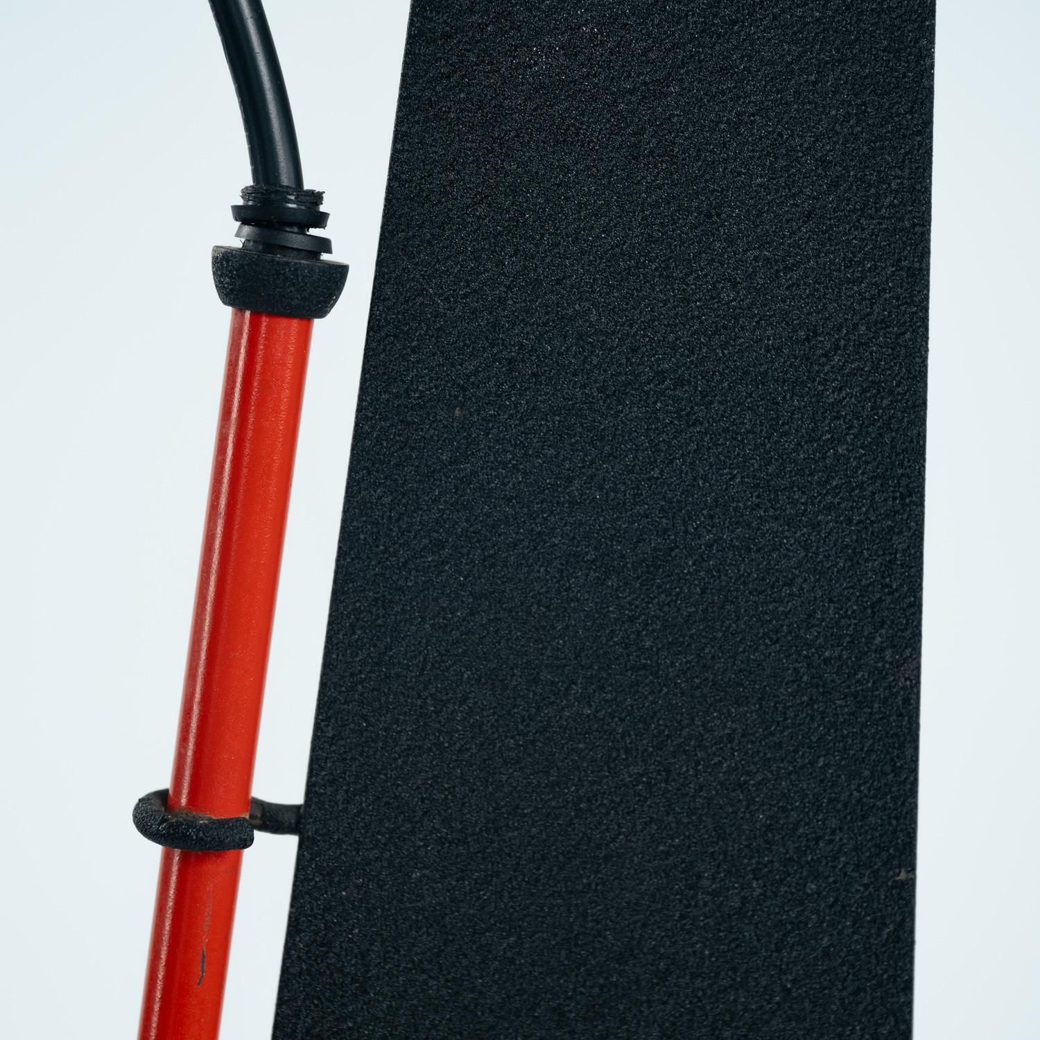 Postmodern Red Black White Floor Lamp, Xl, Neukro Menden, Memphis Germany 1980s photo buy