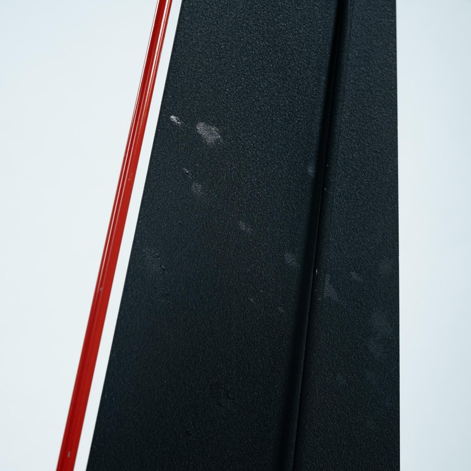 994.0 Postmodern Red Black White Floor Lamp, Xl, Neukro Menden, Memphis Germany 1980s photo