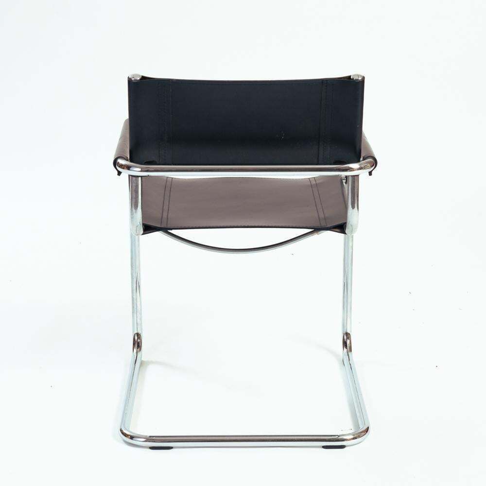 Mg5 S34 Bauhaus Mart Stam, Marcel Breuer Cantilever Black Leather Chair photo vinterior