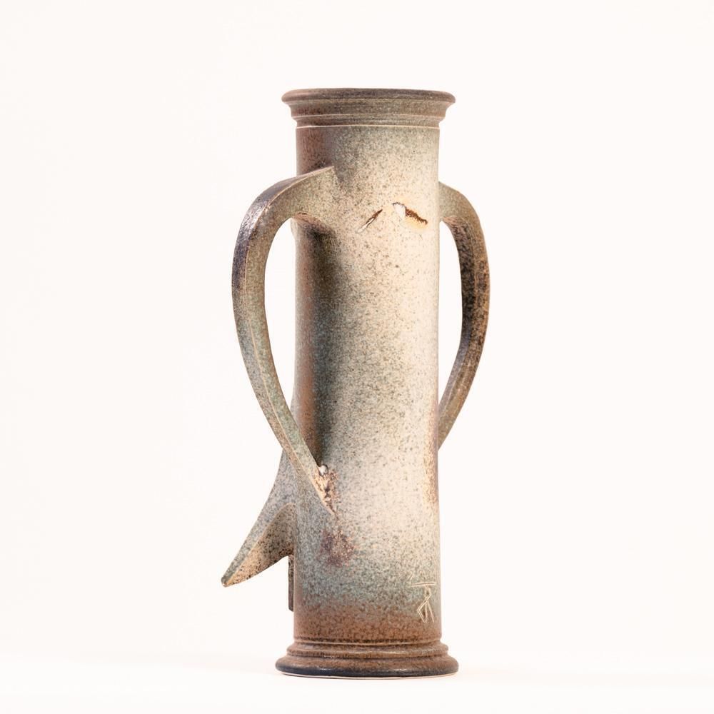 Brutalist Dutch Ceramic Rob Den Tonkelaar Vase, 1960s photo vinterior