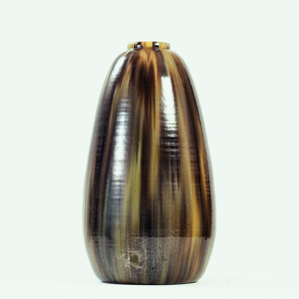 Xl Art Deco Vase By De Rijn Pottery, 1920 photo vintage