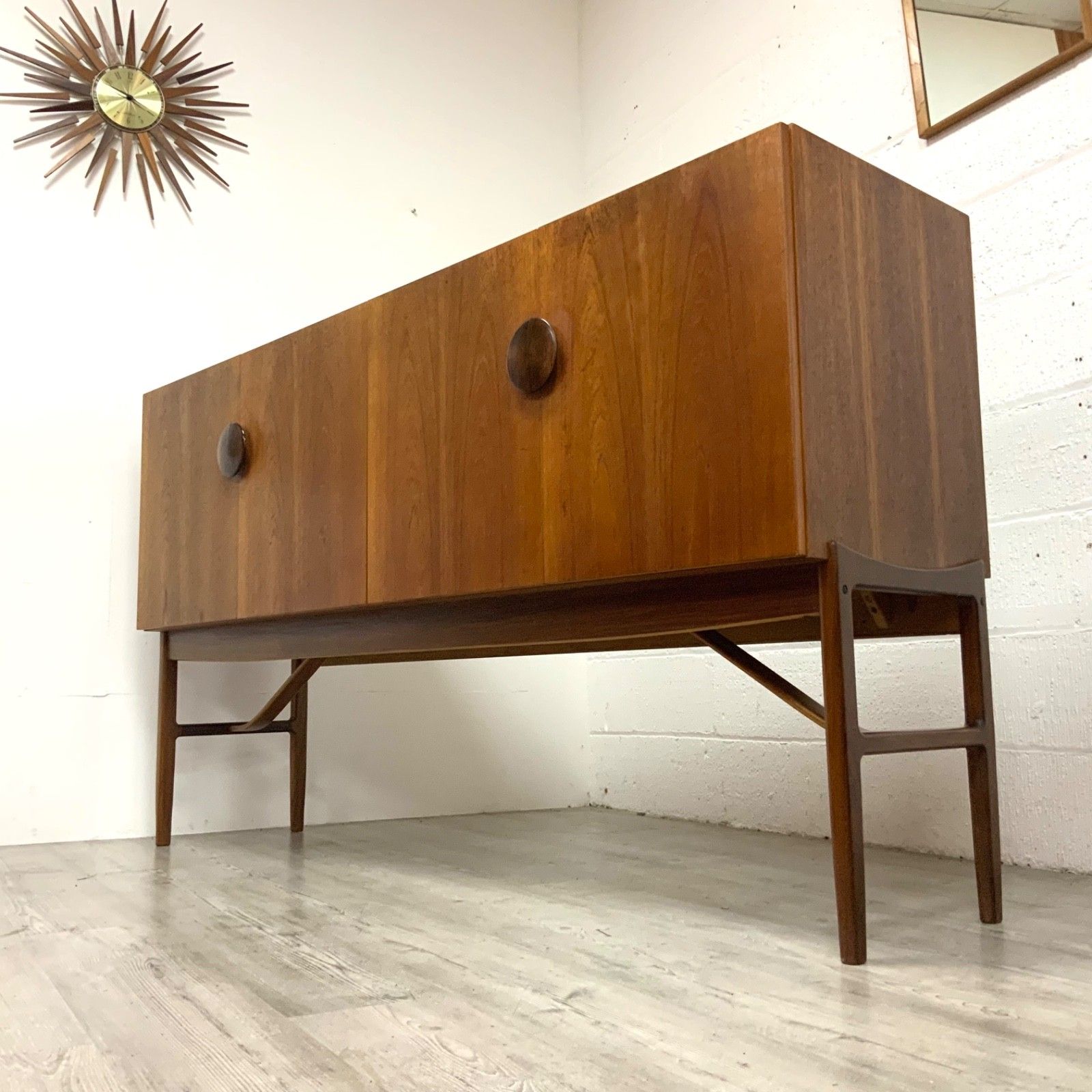 Teak Sideboard Highboard By Kofod Larsen For G Plan Danish Range Mid Century photo vintage
