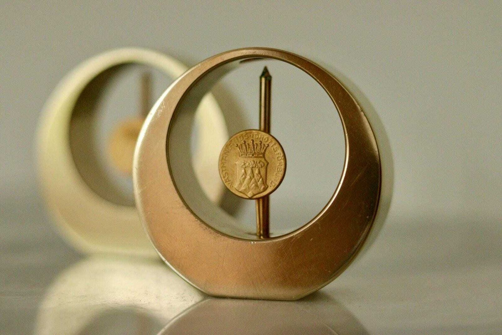 Pair Of Swedish Brass Candle Holders By Arthur Pe Kolbäck photo furniture