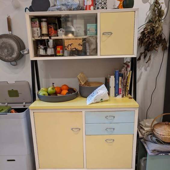 Vintage Wood Cabinet, Mid 20th Century photo for sale