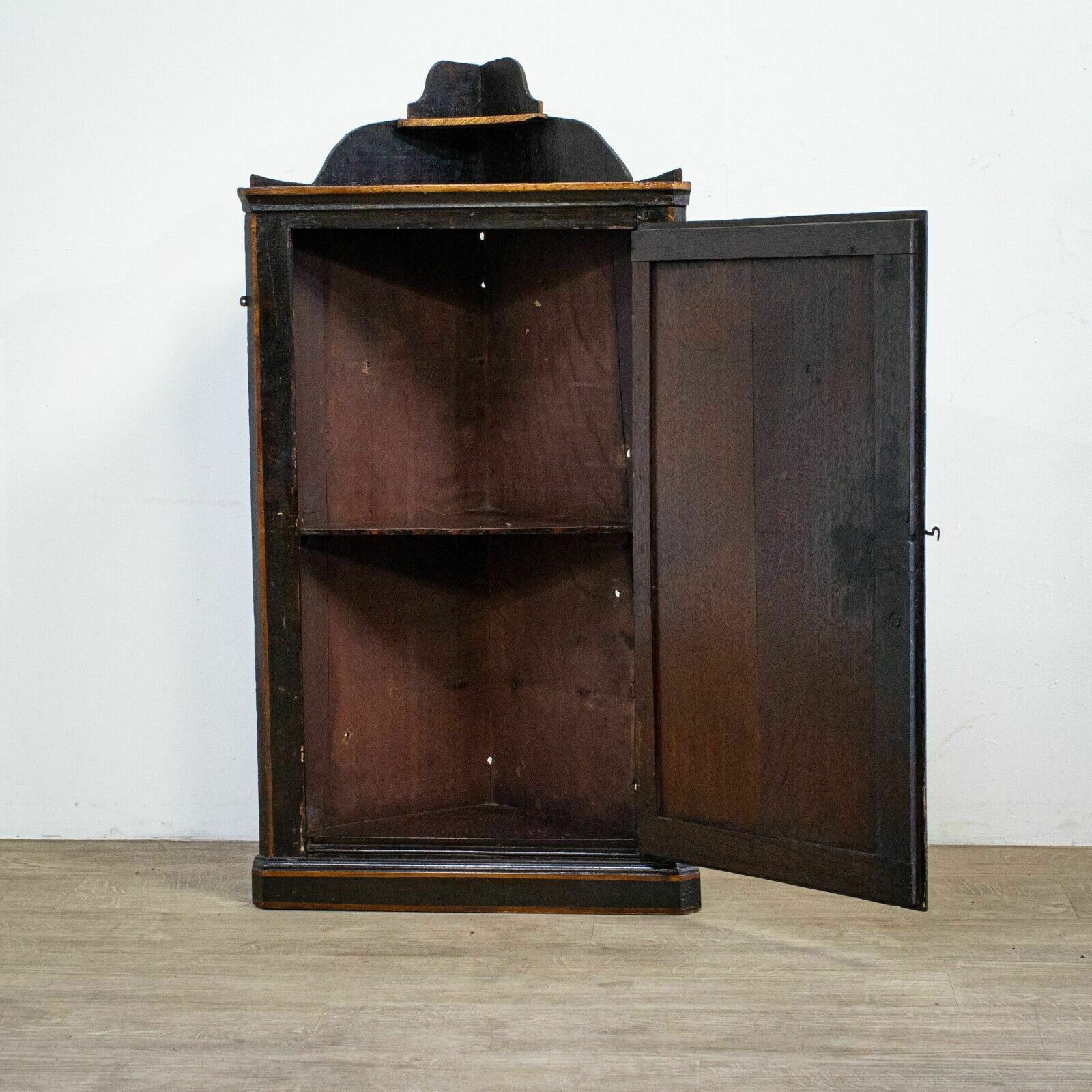Scarce George II Oak Corner Cupboard photo furniture