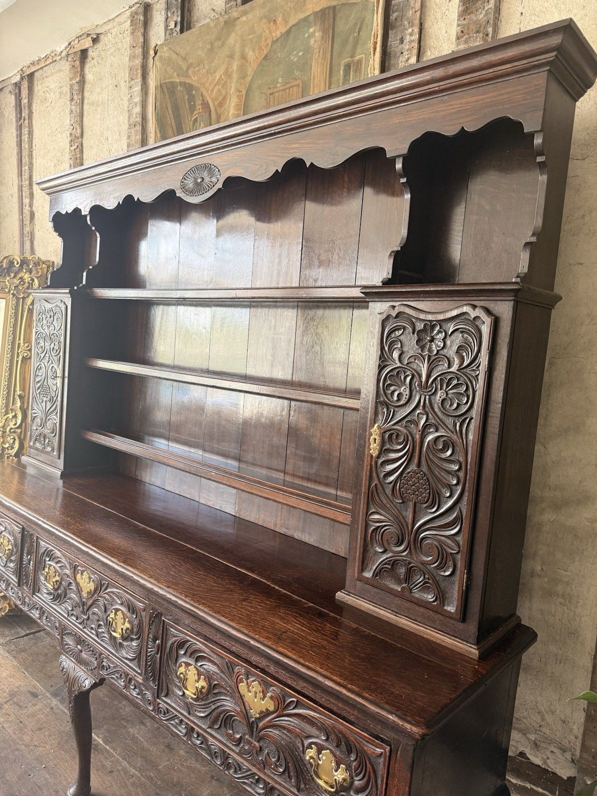 Fine Quality Important Rare Antique Oak Welsh Dresser Sideboard Stamped Rg photo buy