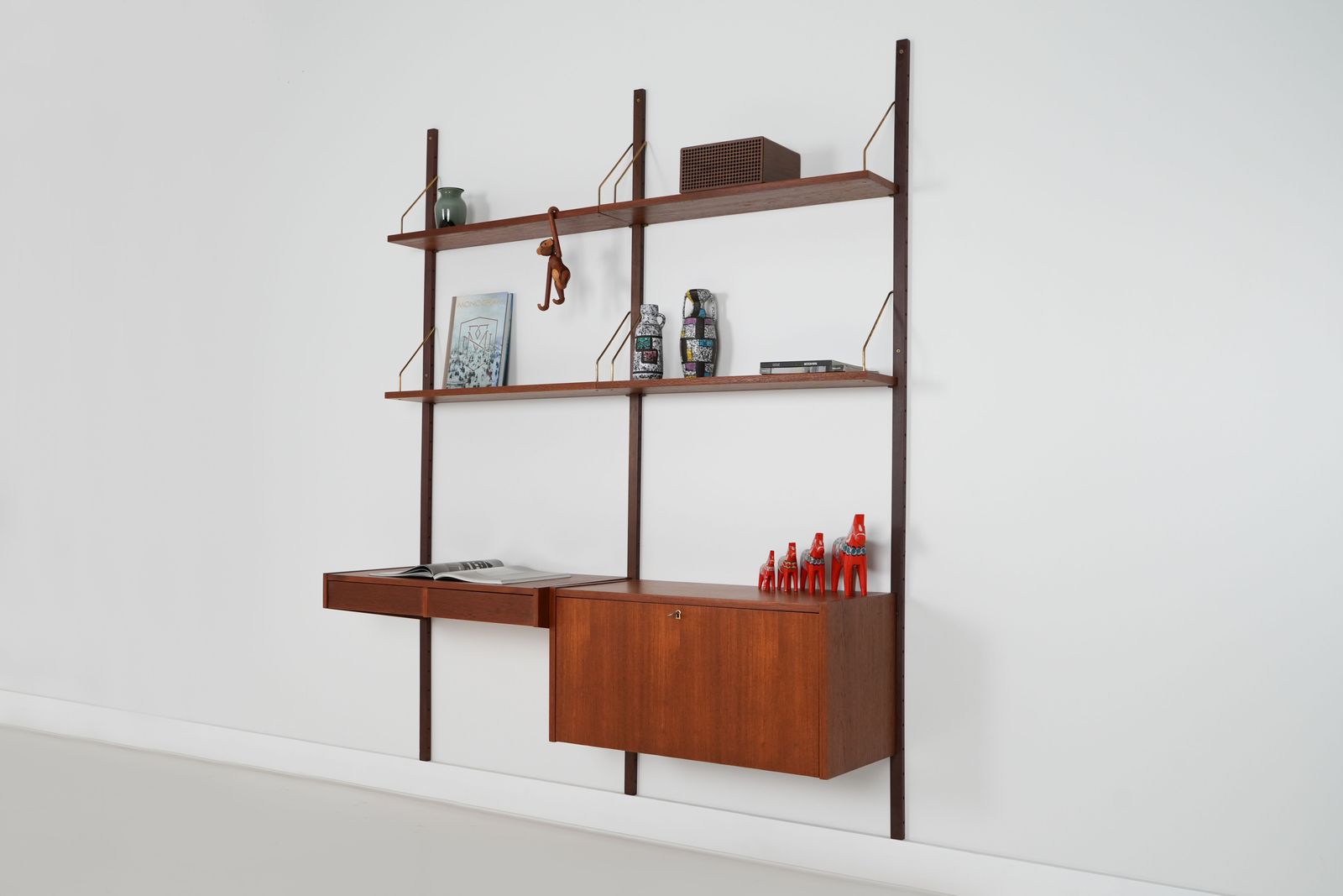 Teak System Bookcase Ps System, Danish Design, 1960s, Designer: Preben Sorensen, Production: Randers Møbelfabrik photo for sale