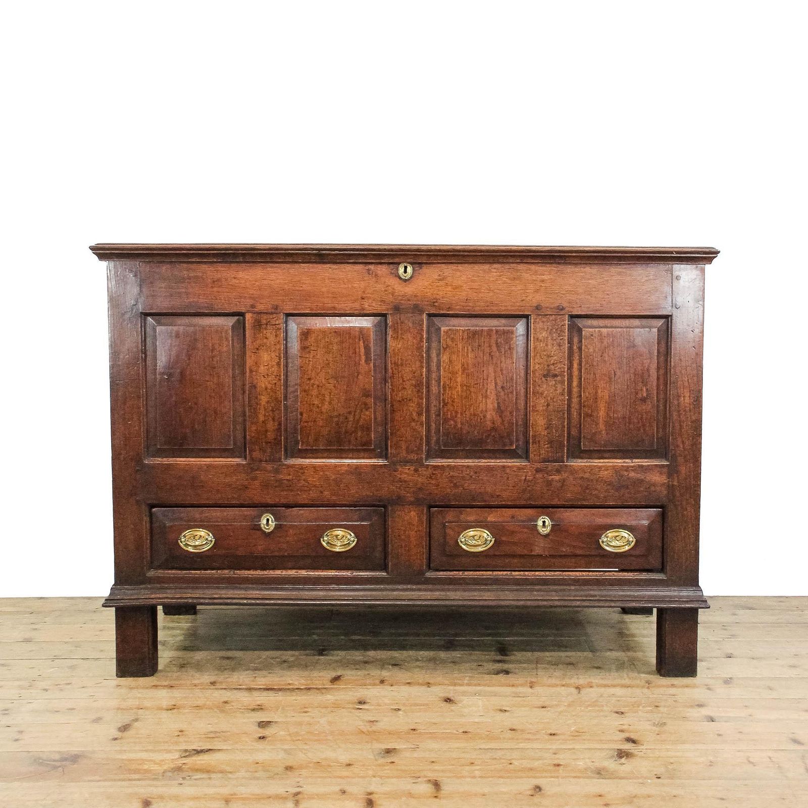 Antique 18th Century Oak Mule Chest | Blanket Box | Antique Storage | Trunks And Chests | Storage Box