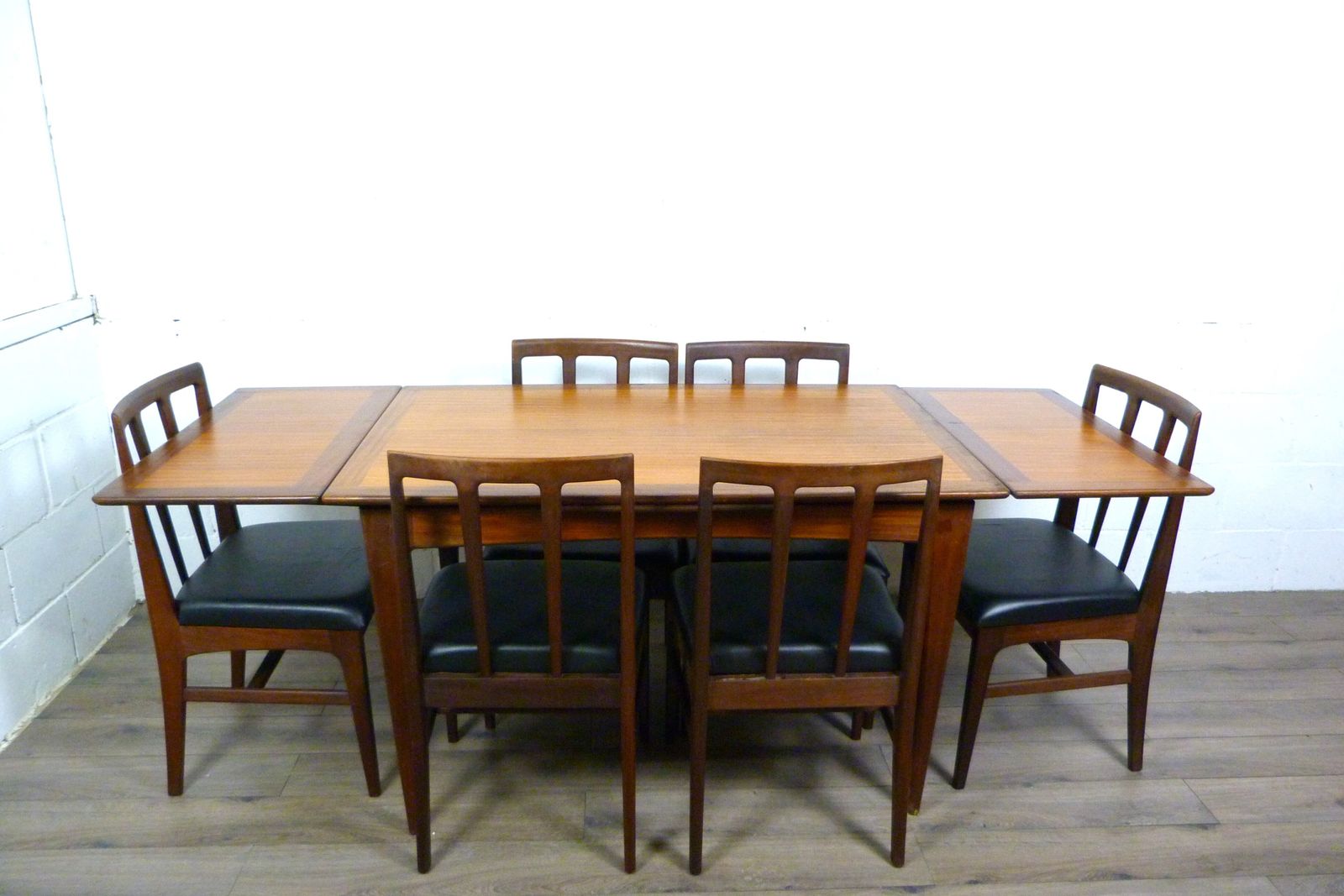 Younger Teak Extending Dining Table & Six Chairs photo furniture